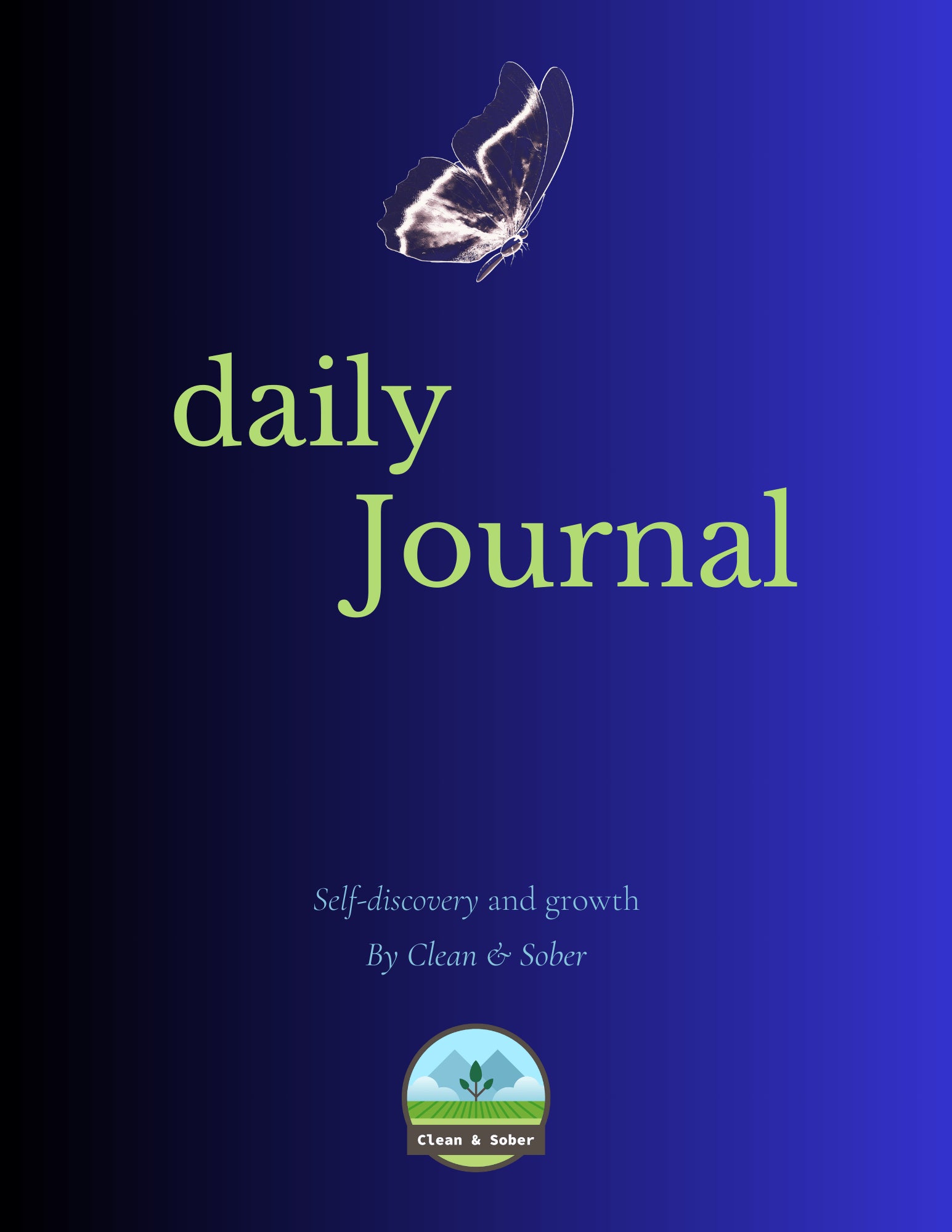 100-Day Recovery Journal (E-book) (Print-ready) - Clean & Sober