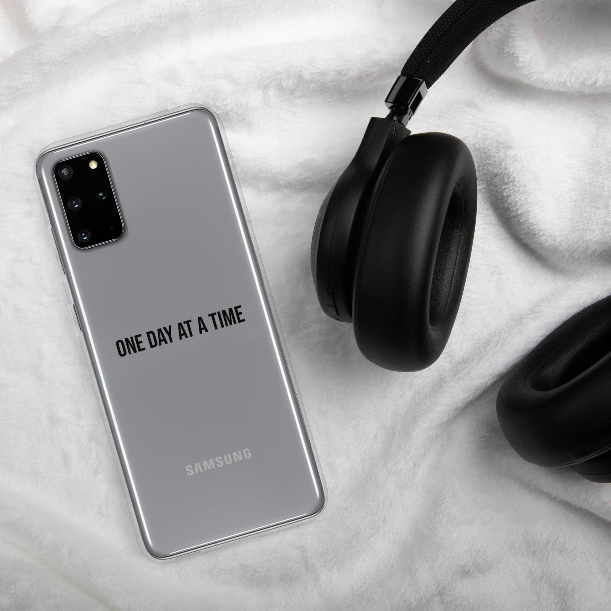 Samsung Case "One day at a time" - Clean & Sober