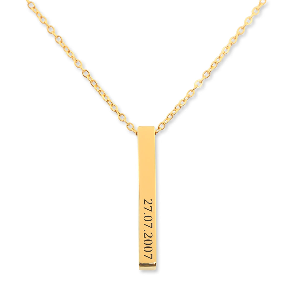 Personalized Sobriety Date Necklace - Clean & Sober