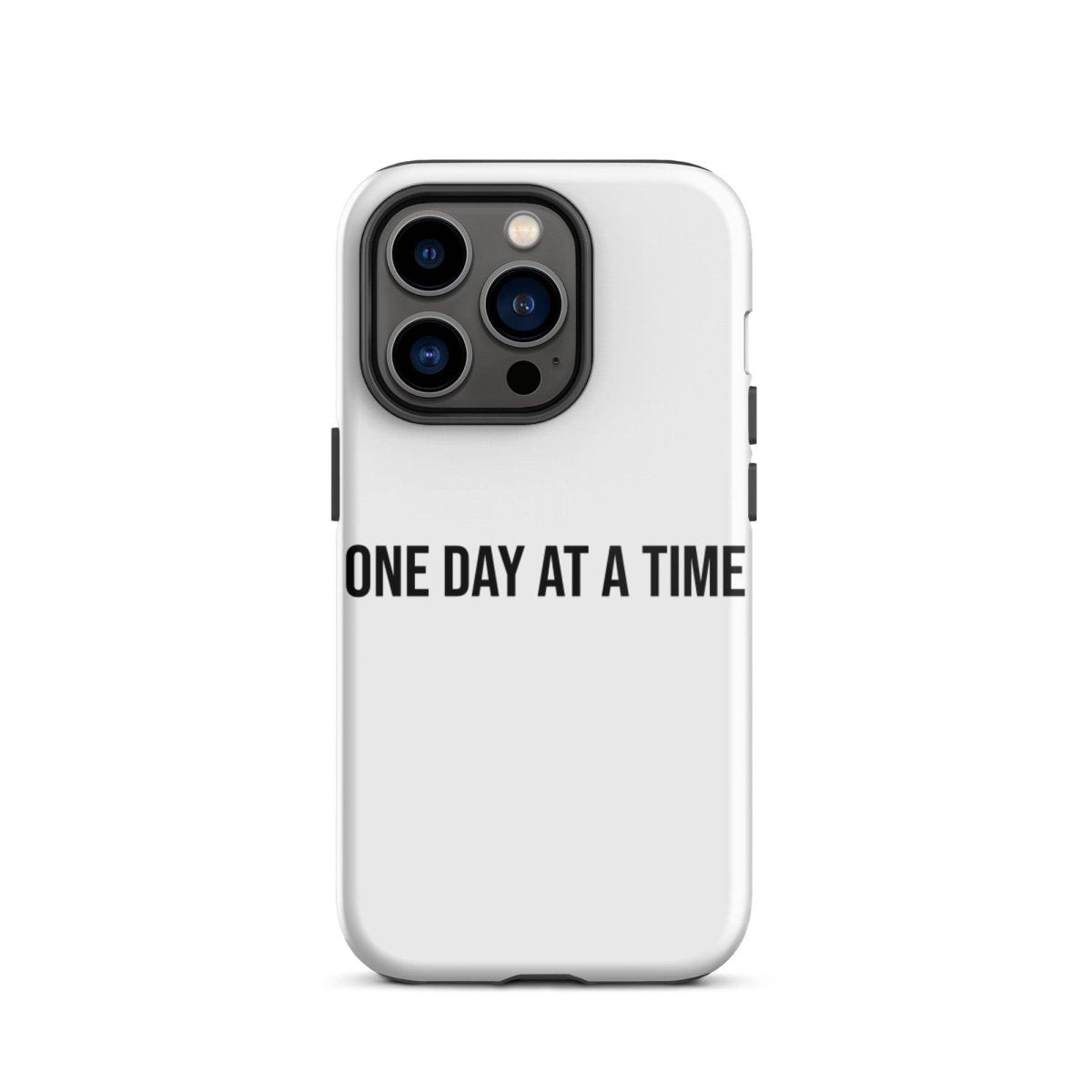 Tough iPhone case "One day at a time" - Clean & Sober