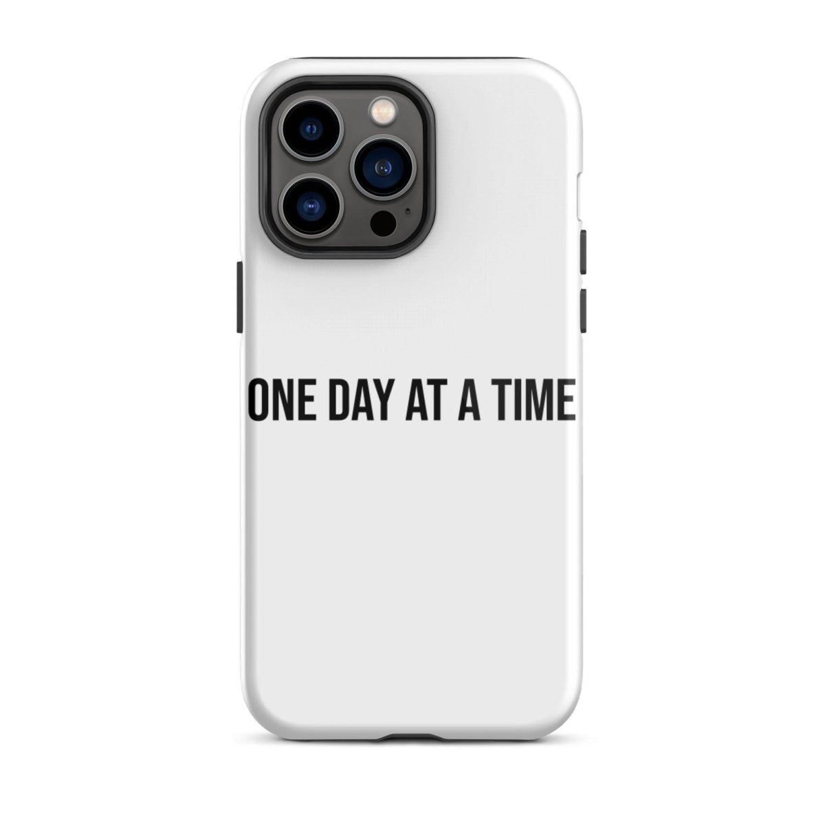 Tough iPhone case "One day at a time" - Clean & Sober