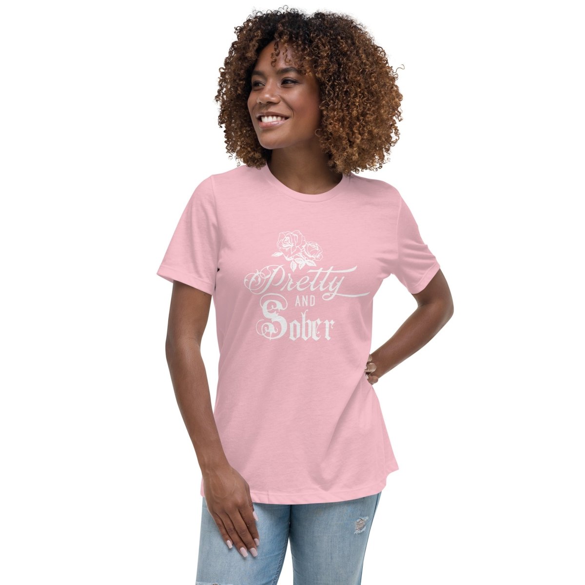 Pretty & Sober - Women's Relaxed Elegance Tee - Clean & Sober