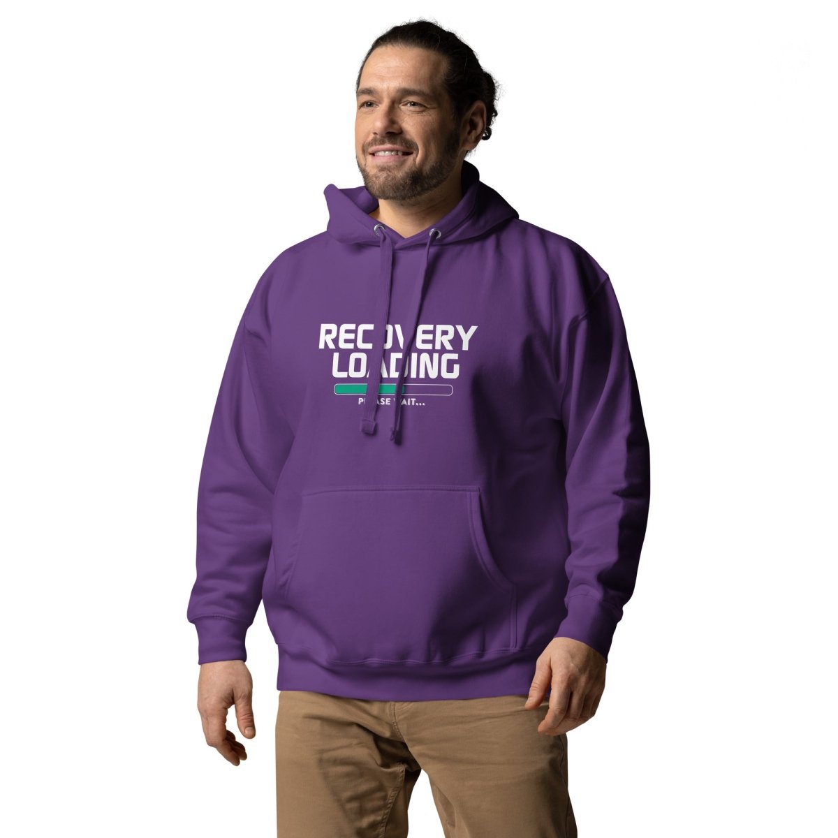 Recovery Loading Men's Inspirational Hoodie - Clean & Sober