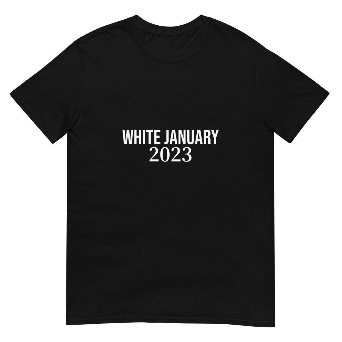 Short-Sleeve Unisex T-Shirt White January 2023 - Clean & Sober