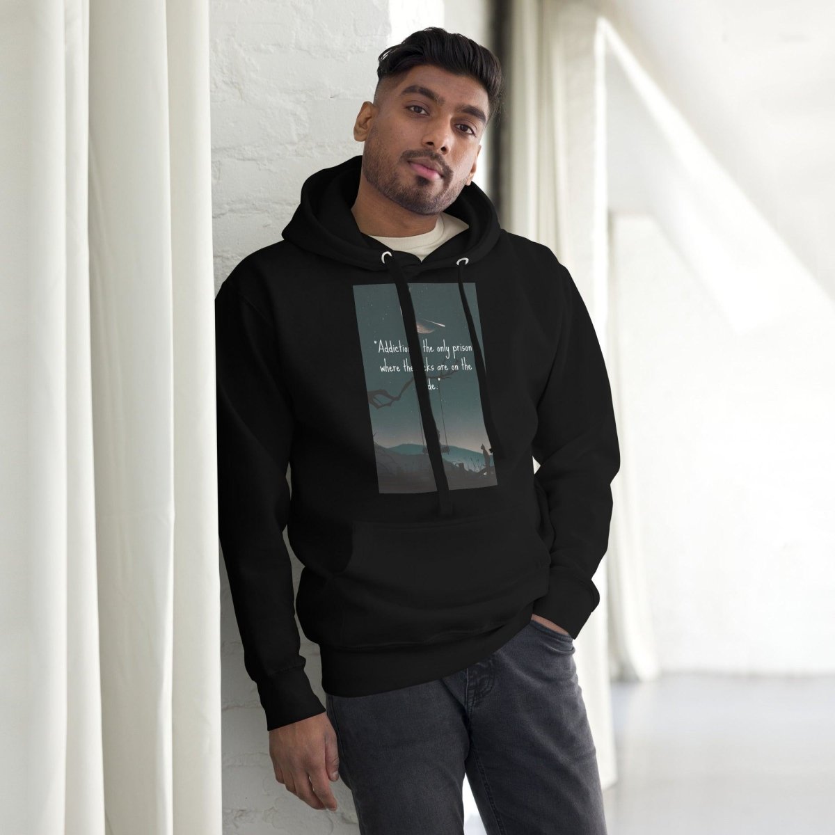 Unisex Hoodie, Awesome Quote - Clean & Sober