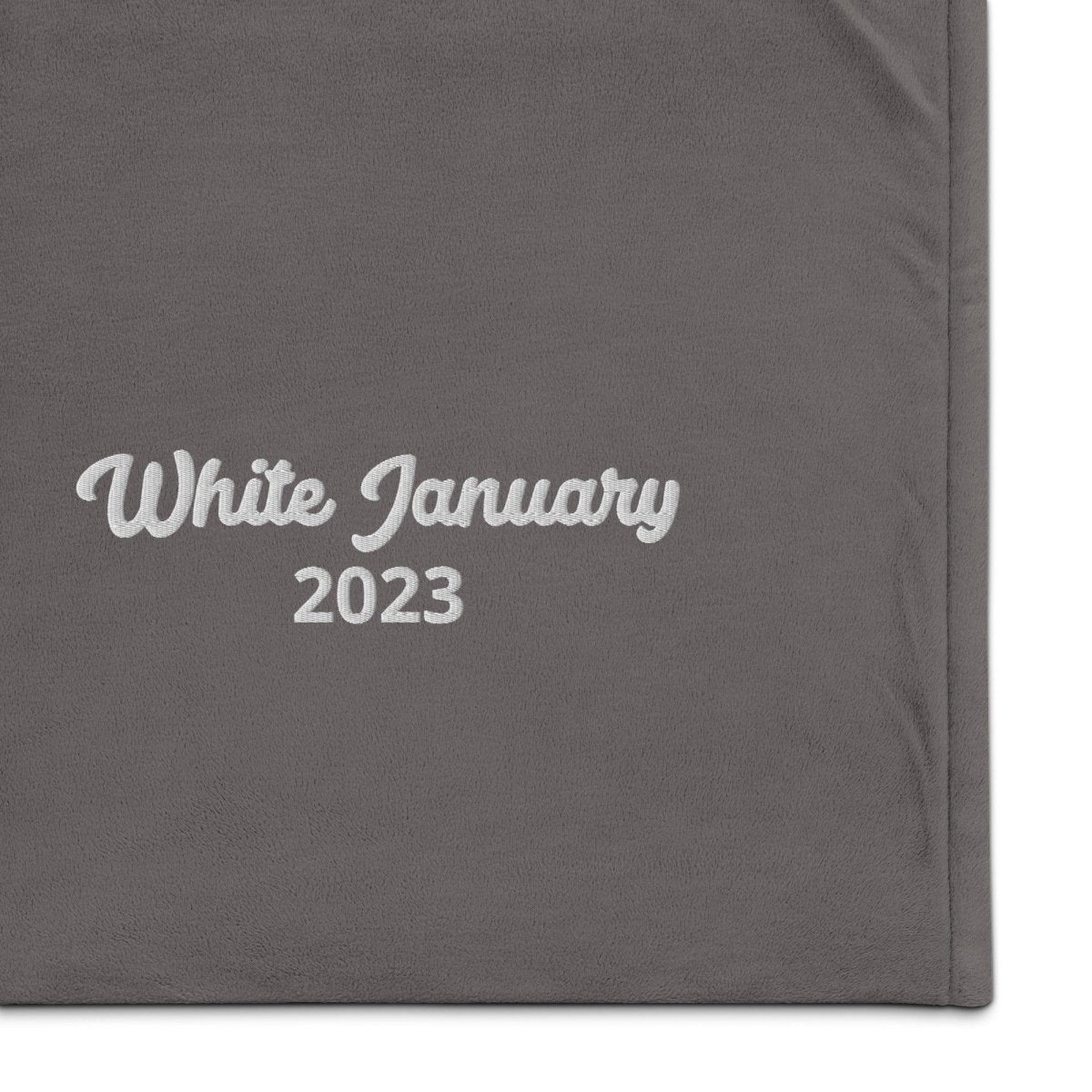 Premium sherpa blanket White January 2023 - Clean & Sober